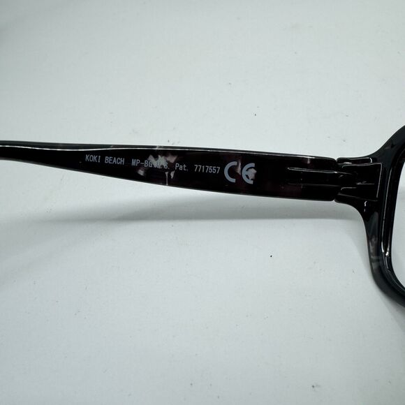 Maui Jim Japan KOKI BEACH MJ433-11T 56-16-130 Black Horn Sunglasses Frame H11572 - Picture 9 of 11